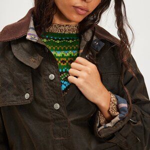 We the Free Headliner Wax Pullover Olive M NWT